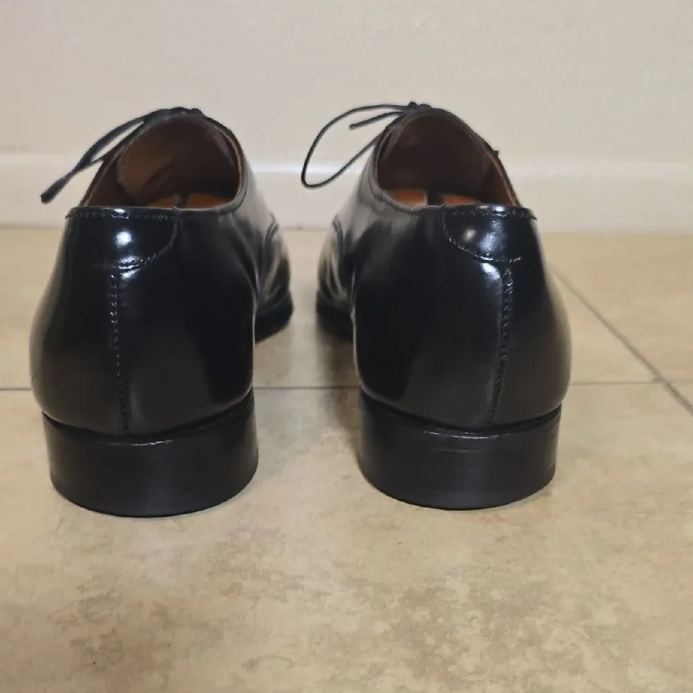 Bostonian Polished Black Leather Derbys